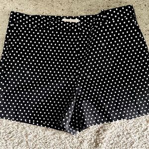 Michael For Women  Black and White Polka Dot Shorts